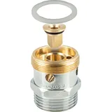 tecuro Rohrbelüfter für Auslaufventile nach DIN-DVGW, M28x1 AG x 3/4 Zoll AG, Messing verchromt