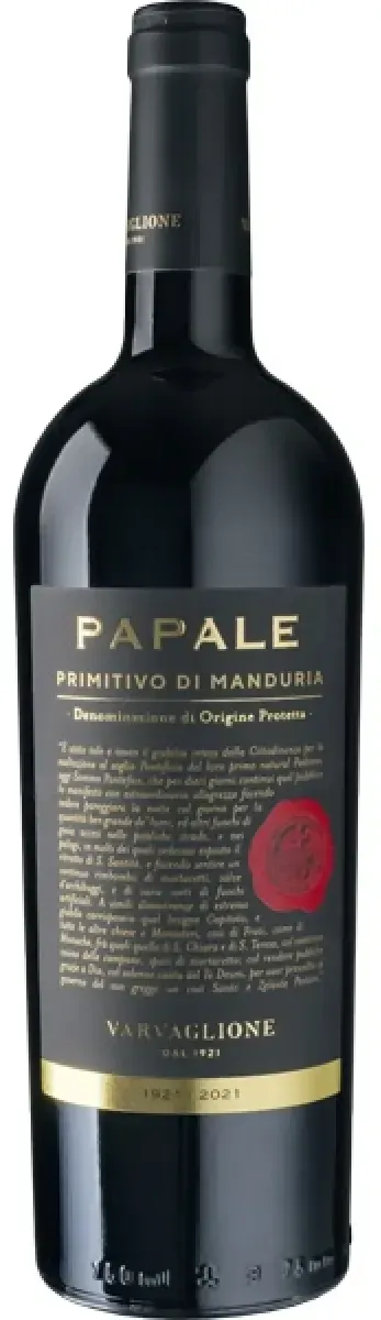 Varvaglione Vigne & Vini Papale Primitivo Linea Oro Rotwein 0,75 l | 2021