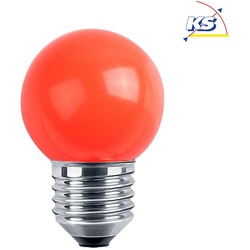 HWH Outdoor LED Deko MiniGlobe, IP44, E27, 1W, ROT, opal BLU-48249