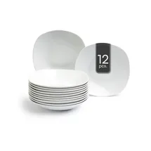 Home4You Suppenteller Tiefteller Salatteller Ø Porzellan - 12er Set