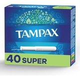 Tampax Tampons mit ausspülbarem Papp-Applikator – Super – 40 Stück