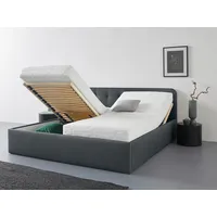 Westfalia Schlafkomfort Polsterbett "Rostock", grau (charcoal), L:210cm, Bezug 100%