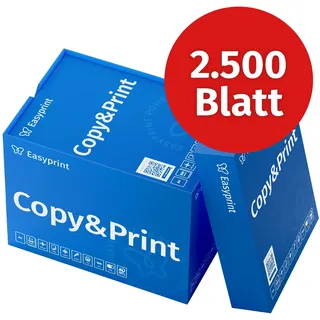 easyprint Druckerpapier Kopierpapier 2500 Blatt A4 Premium Hochweiß CIE 160 PEFC Umweltzertifikat