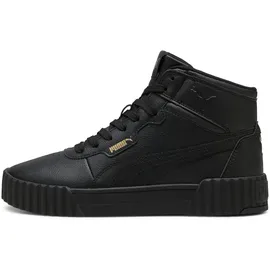 Puma Carina 3.0 Mid Damen Weite E Schwarz/Gold 40,5