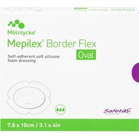 Mölnlycke Health Care GmbH Mepilex Border Flex 7.8x10cm oval