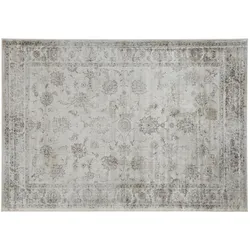 Vintage-Teppich aus Viskose mit grauem Muster 160x230 cm RYAD