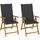 vidaXL Klappbare Gartenstühle 69 x 69 x 111 cm braun 3 St.