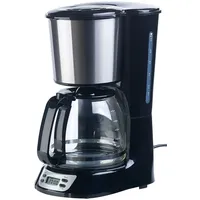 Rosenstein & Söhne Kaffeeautomat mit Timer schwarz