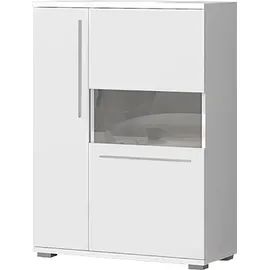 OTTO home Piano Vitrine 90 x 123 x 40,2 cm Weiß hochglanz