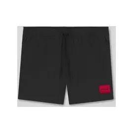 Hugo Badeshorts mit Label Patch Modell 'DOMINICA', Black, M