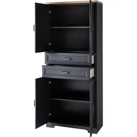 Innostyle Aktenschrank Varese , schwarz , Maße (cm): B: 86 H: 204 T: 38.0