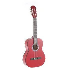 Gewa Konzertgitarre, Gitarre Basic, Korpus Linde, Griffbrett Pakkaholz, verchromte Mechaniken, 1/2 rot