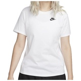 Nike Damen Sw Club T-Shirt Weiß, XS