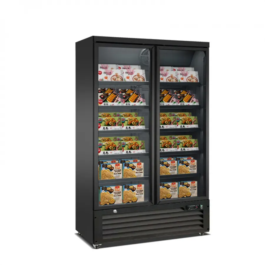 Gefrierschrank 2 Glastüren 985 Liter – Temperatur –22 bis –18°C