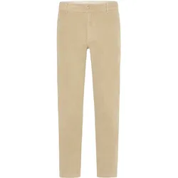 Chinohose KRONSTADT "Chinohose KSEbben", Herren, Gr. L, N-Gr, beige (weiß pepper), Obermaterial: 98% Baumwolle CO. 2% Elasthan EL., Hosen Chinohose