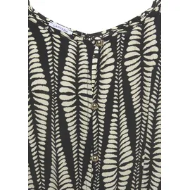 LASCANA Maxikleid Schwarz/Sand 38