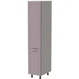 Feldmann-Wohnen Apothekerschrank, Violett, Weiß, Holzwerkstoff, 2 Fächer, 40x207x59 cm, Küchen, Küchenmöbel, Küchenschränke, Apothekerschränke