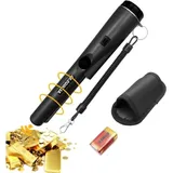 Tragbarer Metalldetektor, 360°-scan-metalldetektor, Ip68 Wasserdichter Metallpointer Mit Eingebauter Led-anzeige/alarmlicht/9v-batterie, Für Die Goldmünzensuche (schwarz)