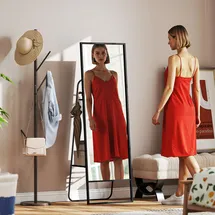 Homcom Ganzkörperspiegel Metall, Glas