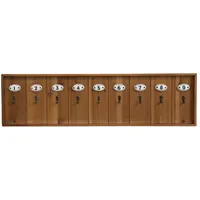 Chic Antique Schlüsselbrett 80 x 21 cm Braun