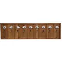 Chic Antique Schlüsselbrett 80 x 21 cm Braun