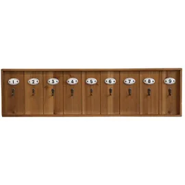 Chic Antique Schlüsselbrett 80 x 21 cm Braun