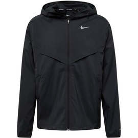 Nike Windrunner Repel-Laufjacke Herren Black/Black L