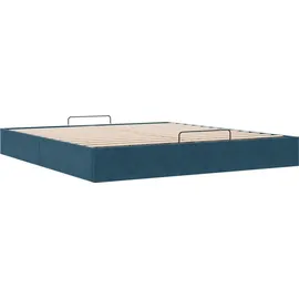 vidaXL Ottoman-Bett 160 x 200 cm Dunkelblau