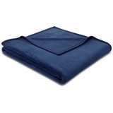 Biederlack Wohndecke Cotton Sense«, aus 100% Baumwolle blau