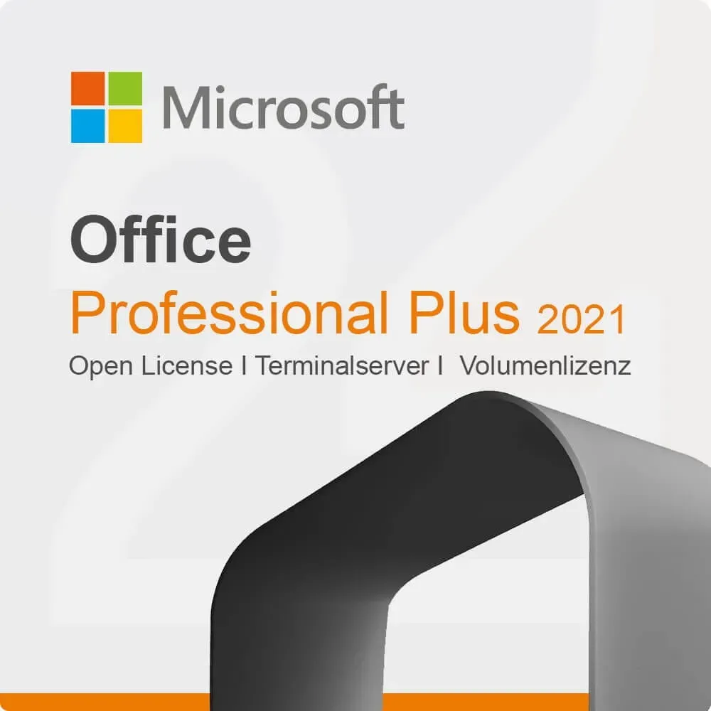 Microsoft Office 2021 Professional Plus Open License, Terminal Server, licence en volume