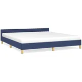 vidaXL Bettgestell mit Kopfteil Blau 180x200 cm Stoff Modell 11368161