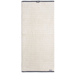 grace grand spa Duschtuch Classic mit Punktmuster blau 