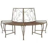 vidaXL Baumbank 160 x 80 x 89 cm Antikbraun