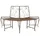 vidaXL Baumbank 160 x 80 x 89 cm Antikbraun