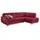 sit&more Ecksofa SIT & MORE "Mailand L-Form, B: 250 cm", rot (karminrot), B:250cm H:85cm T:164cm, Luxus-Kunstleder;Kunstleder Softlux;NaturLEDER (echtes Rindleder)/Korpus passendes Kunstleder Softlux;Luxus-Microfaser Altara Nubuck (100% Polyester), Sofas, Ecksofa, 