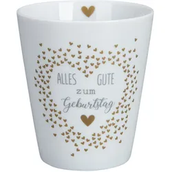 Krasilnikoff Happy Mug, Becher Alles Gute zum Geburtstag, 330 ml