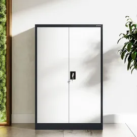 Jan Nowak C001K Aktenschrank 140 cm x 90 cm x 40 cm Grau