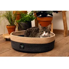 beeztees Minus One Xana Katzenbett Katzenkissen, Dunkelgrau/ Braun,