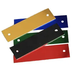 Text/Nummernschilder aus Aluminium farbig eloxiert