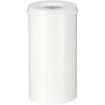POV Abfallsysteme V-Part Selbstlöschender Papierkorb 50 Liter, weiß