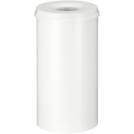 POV Abfallsysteme V-Part Selbstlöschender Papierkorb 50 Liter, weiß