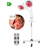 LIROMA® 600W Infrarotlampe – Rotlichtlampe & Wärmelampe für Lichttherapie – Schmerzlinderung bei Fibromyalgie, Rücken & Gelenken – Kollag...
