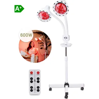 LIROMA® 600W Infrarotlampe – Rotlichtlampe & Wärmelampe für Lichttherapie – Schmerzlinderung bei Fibromyalgie, Rücken & Gelenken – Kollag...