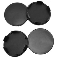 4 Stück Nabendeckel, Universal Schwarz Nabenkappen, 68mm Plastik Felgenkappen Nabenkappen Wheel Caps, Felgendeckel Radnabendeckel (Black)