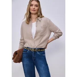 STREET ONE Damengürtel Leder beige/schwarz 100
