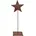 Weihnachtsdeko außen u innen aus Metall mit rostiger Oberfläche braun 22 cm 60 cm 21 cm