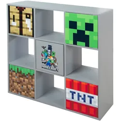 roba Minecraft Regal - 90x30x90cm - grau - Holz / Holz