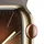 Apple Watch Series 9 GPS + Cellular 45 mm Edelstahlgehäuse gold, Sportarmband tonbraun M/L