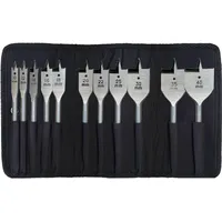 Heller Flachfräsbohrer Set 11-tlg. Ø 10/12/14/22/25/30/35/40 mm