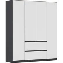 Rauch Drehtürenschrank MAINZ 181 x 210 x 54 cm Grau
